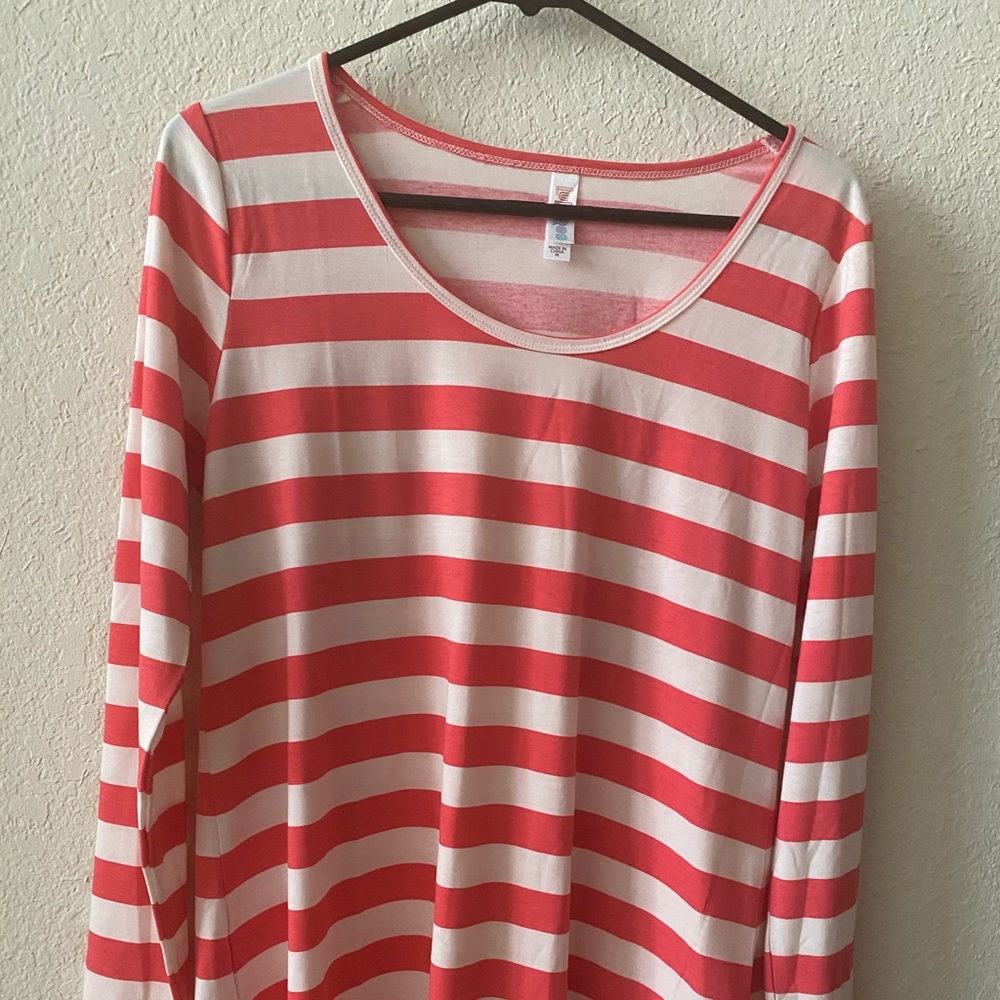 Lularoe striped medium Lynnae NWT